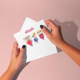 Happy Mother's Day Cards for Mom - Mom, I love you Berry Much | Cute and Funny birthday card for mom from Daughter Son Kids or Husband | Fun Mothers Day Gifts for Her