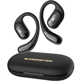 Monster Open Ear AC317 Headphones, Bluetooth 5.4 Wireless Headphones with Stereo Sound, 24H Playback, Crystal Clear Calls, Touch Control, Type-C Charging, Sweat Resistant Open Ear Wireless Earbuds