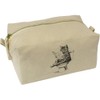 'Cat Sitting on Toilet' Canvas Wash Bag/Makeup Case (CS00040059)