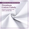 CIRCLESHOME Euro Pillow Protectors - 100% Zippered Cotton Pillow Covers