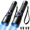Consciot UV Flashlight Blacklight USB-C Rechargeable, 365nm LED Ultraviolet Light,