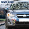 X AUTOHAUX Car Front Bumper Trailer Ring Towing Hook Screw