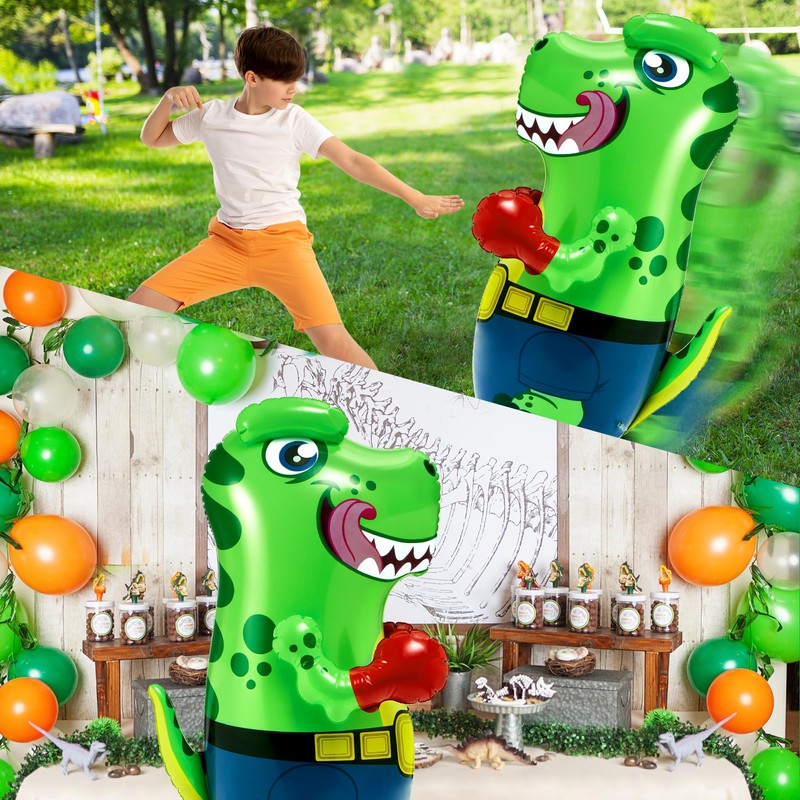 JOYIN Inflatable T-Rex Dinosaur Bopper 47 Inches, Bop Bag Inflatable