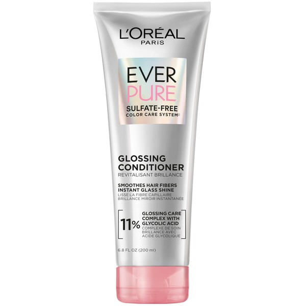 L'Oreal Paris Glossing Sulfate Free Conditioner with Glycolic Acid, Hair