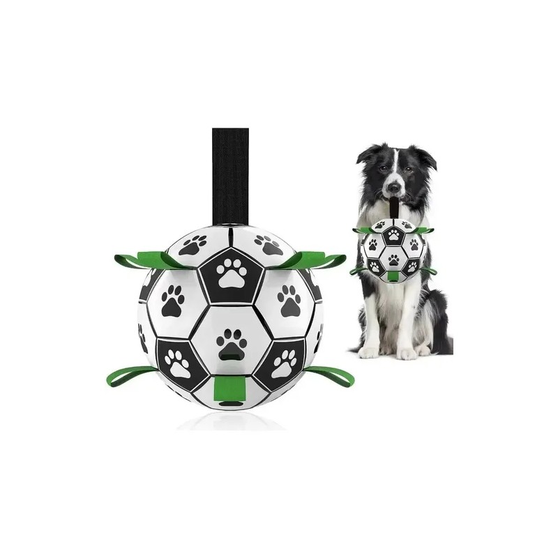 Pelota De Fútbol Para Perros Con Correas Juguete Interactiva Futbol
