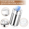 Mini Stainless Steel Spice Jars 4 Pack, Portable Seasoning Containers