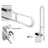 Stainless Steel Hinged Bathroom Safety Rail Grab Bar Support Drop