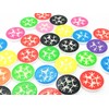 13mm Mixed Colour Christmas Snowflake Buttons (Pack of 45)
