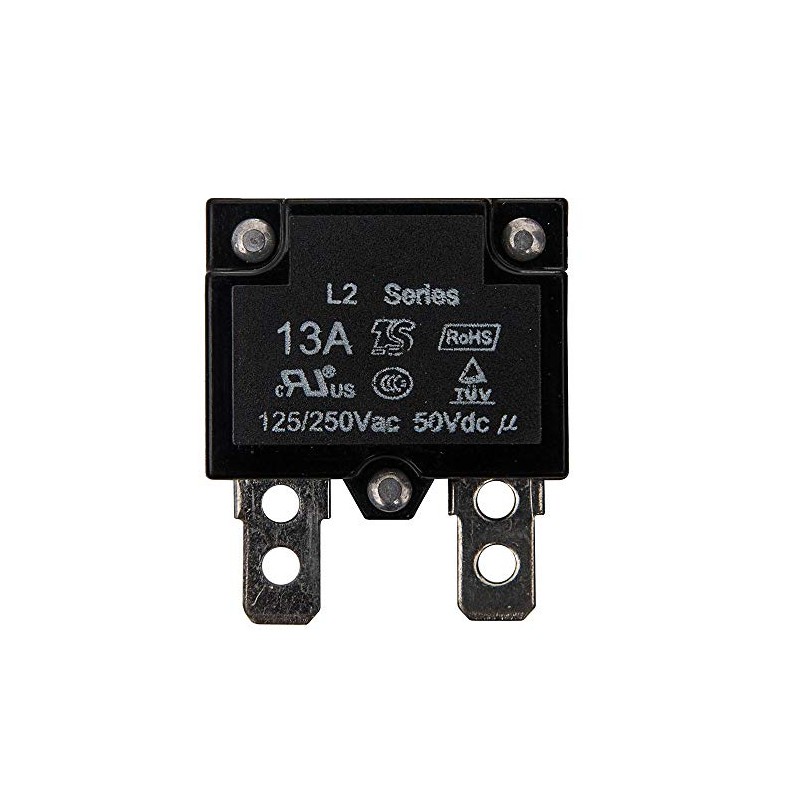 JIARUIXIN 2Pcs 13A 125/250Vac 50Vdc Automatic Reset Relay Fuse Therma