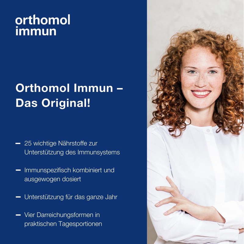 Orthomol Immun Vitamin Granules Menthol/Raspberry 7 Pack