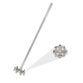 YUCHENGTECH Dispersing Disc Dispersion Impeller Dispersing Machine Blade Paddle Impeller Stainless Steel 6cm Disc with 8X300mm Rod (2.36″disc with 0.31″X11.8″Rod)
