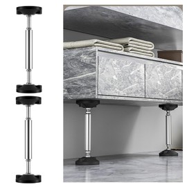 CHORMING Adjustable Bed Leg Support - Center Slat Heavy Duty for Bed Frame, Cabinet & Wooden Furniture - 2pcs (9.84" - 14.57")