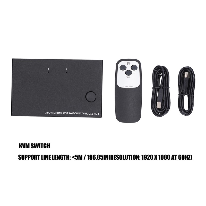 2 in 1 Out KVM Switch 3840 X 2160 Resolution