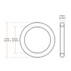 uxcell Silicone O-Rings, 11mm OD 6.2mm ID 2.4mm Width VMQ