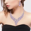 BriLove Wedding Jewelry Set for Bridal Women Austrian Crystal Rhinestone
