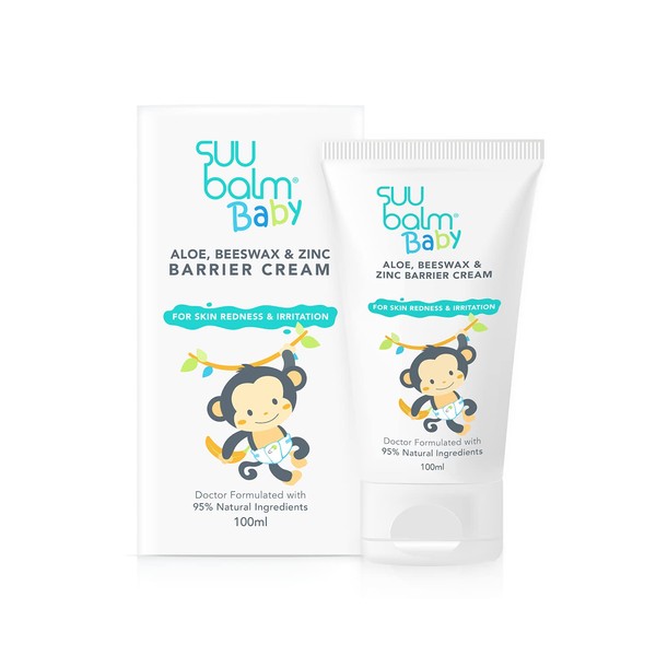 Suu Balm Baby - Barrier Nappy Cream - Nappy Rash Treatment, Rapid Irritation & Redness Relief For Newborns & Babies (100ml)