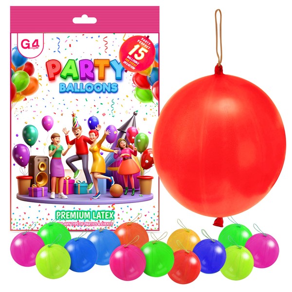 G4GADGET 15x Punch Balloons for Kids – Colourful Party Bag