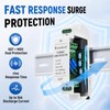 Ethernet Surge Protector PoE, DIN-Rail Gigabit Network Lightning Arrester