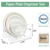 Beitiny Paper Plate Dispenser, Acrylic Plastic Plate Holders, 7-12 Inch