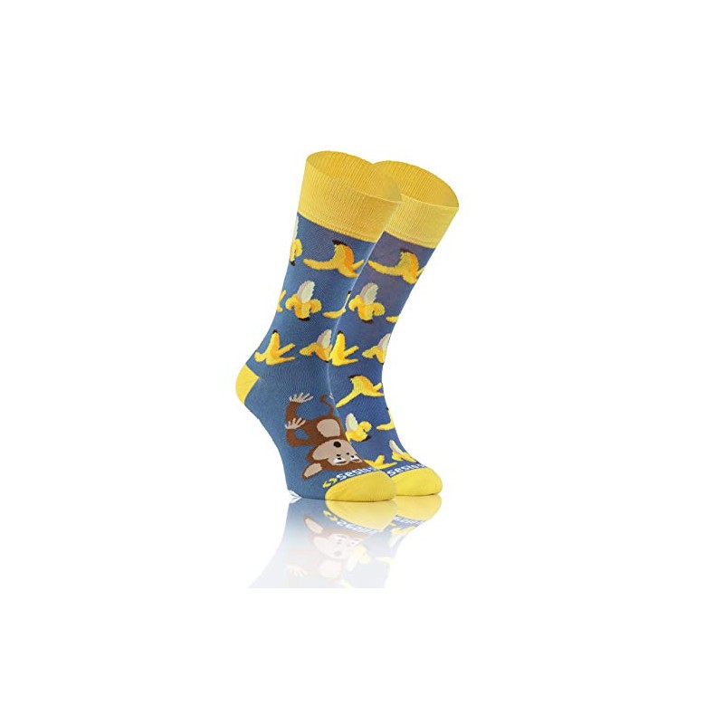 Sesto Senso Funny Unmatched Cotton Socks for Men and Women
