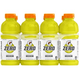 Gatorade Zero Sugar Thirst Quencher, Lemon-Lime, 20 Ounce, 8 Count (Pack of 3)