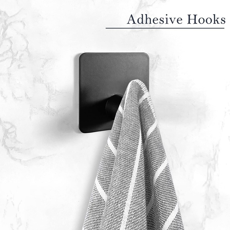 PNWNNH Adhesive Towel Hooks Heavy Duty Stick on Wall Hooks