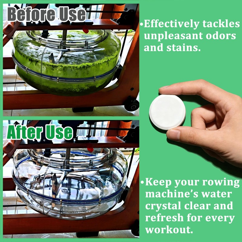 LeoTube Water Purification Tablets for Rowing Machine Tank Maintenance (6)