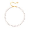 Imitation Pearl Beaded Anklets Elegant White Shell Pearl Beads Ankle