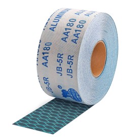 POLIWELL 20 Yard Diamond Shape Sandpaper Roll 180 Grit, PSA Continuous Roll, 2-3/4" Wide Longboard Self Adhesive Aluminum Oxide Sticky Back Sanding Sheets for Woodworking, Automotive, Sanding Blocks