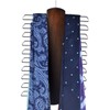Umo Lorenzo Premium Wooden Necktie and Belt Hanger, Walnut Wood