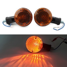 FSFY Motorcycle Front Turn Signal Light Assembly Replacement for Yamaha Bolt XVS950 2014-2018, Amber Lens