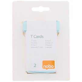 2 Blue Blister T-Steckkarten Size