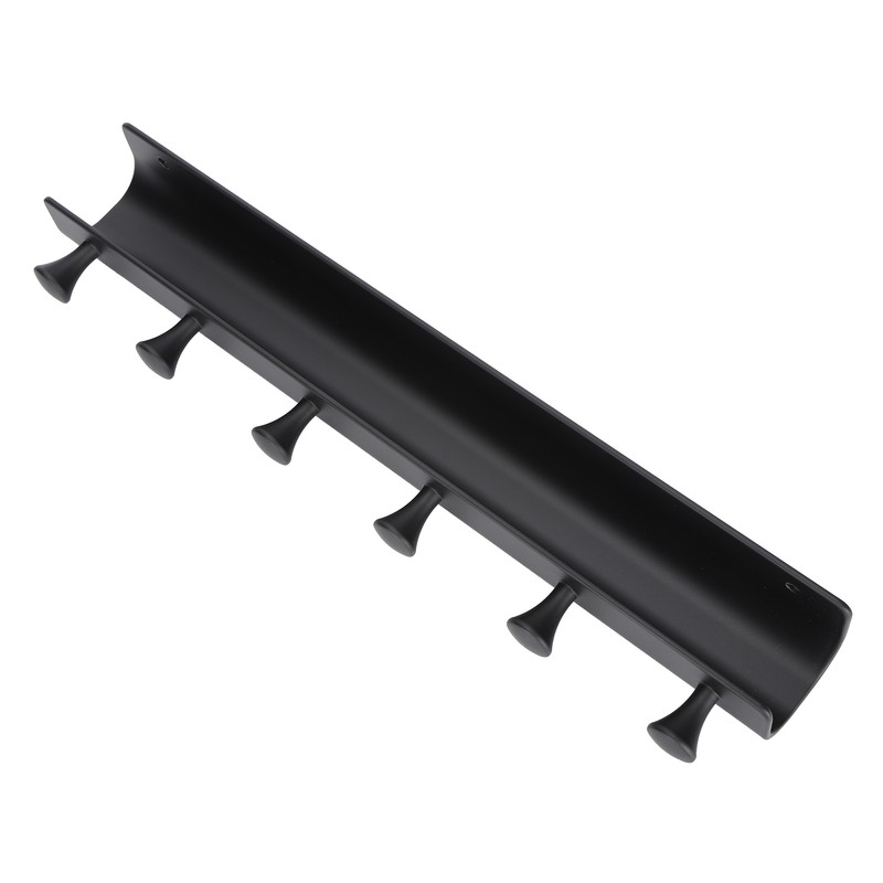 Wall Mounted Hook Space Aluminum Wall Clothes Pegs with 6