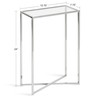 Kate and Laurel Jaspur Modern Slim End Table, 16 x