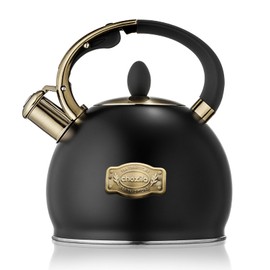 choxila Stovetop Tea Kettle - 2.64 Quart Whistling Tea Pot for Stove Top, Stainless Steel Tea Kettle for All Stovetops Including Induction, Gas, Electric | Ergonomic Pouring Design