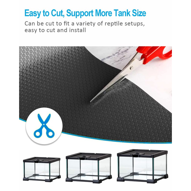 Duedusto Bearded Dragon Tank Accessories, Reptile Terrarium Liner Substrate for