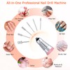Professional Nail Drill with Foot Pedal Drill Bits Electric Nails