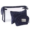 Toiletry Bag Transparent for Travel Pack of 3 Waterproof PVC