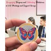 CHURYUML Butterfly Sobriety Coin Embrace Change Sober Chip Non-Religious AA