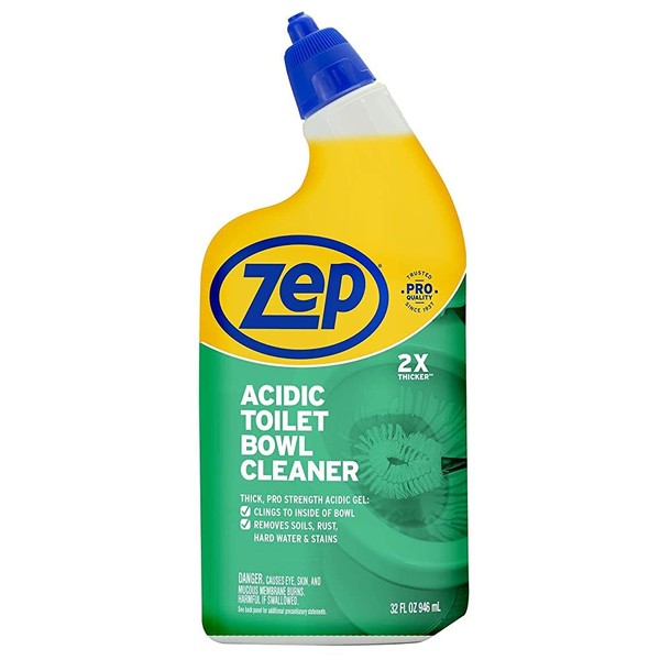 Zep Acidic Toilet Bowl Cleaner - 32 Ounce - ZUATBC32-2x Thicker Clinging Formula (1)
