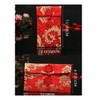 Lilith Li chino Elemento Festive Seda Rojo sobres tarjeta de
