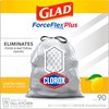 Glad Tall Kitchen Trash Bags ForceFlex Plus With Clorox, 13