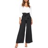FANCYINN Womens 2 Piece Crop Pants Set V Neck Wide