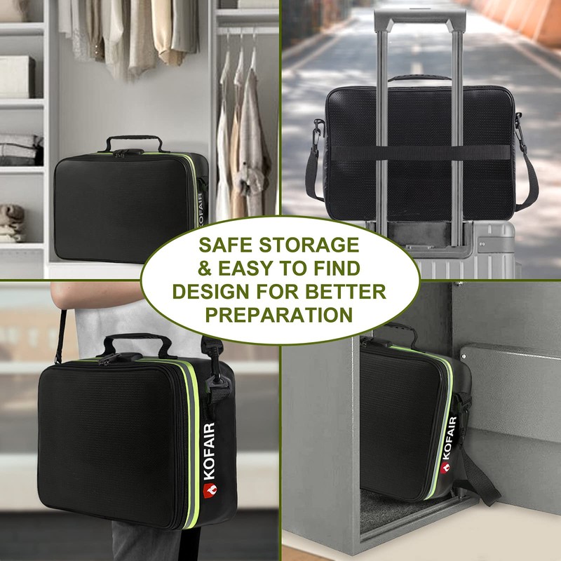 KOFAIR Fireproof Document Bag (16 x 11 x 5 inch)