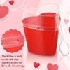 Sliner 200 Pack Valentine‘s Day Heart Shaped Dessert Cups with