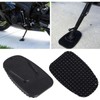 2 Pcs Black Motorcycle Side Kickstand Non-Slip Plate Base Parking