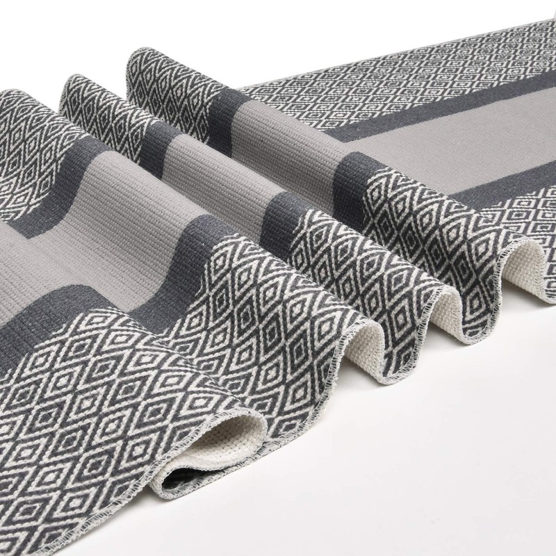 Yugarlibi Table Runner Grey, Dining Table Runner Geometric, Coffee Table