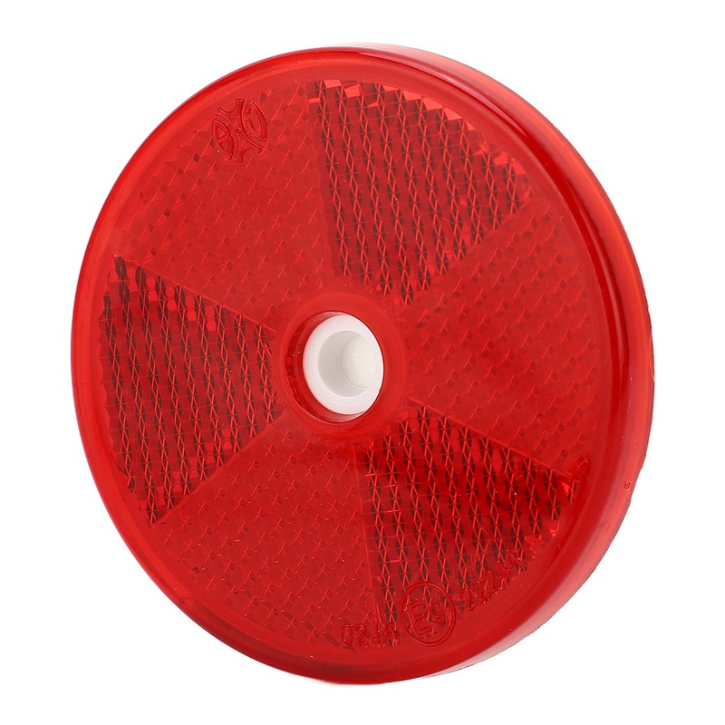 12PCs Round Reflector Red Reflective Sticker Waterproof Signal Warning for