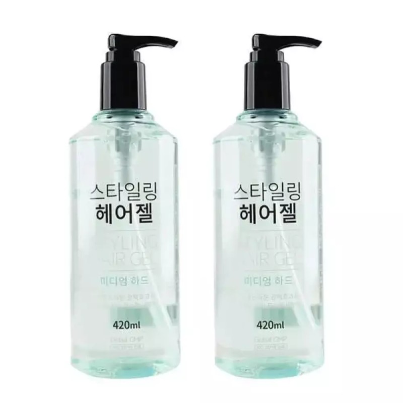 자연스러운 광택효과 끈적임없이 헤어젤 420ml 2개 Non-Sticky Hair Gel with
