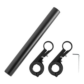ZONADAH Bike Handlebar Extender 7.87 Inches Aluminum Alloy Dual Bike Handlebar Extension Bracket for Bike Mount GPS Light Lamp Bicycle Accessories